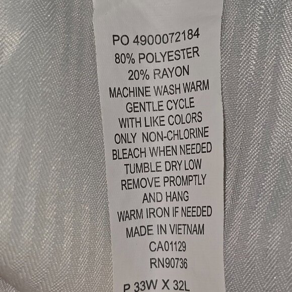 LAUREN RALPH LAUREN MENS KHAKI COLOR CASUAL DRESS STRAIGHT LEG PANT SIZE 33X32 - Picture 6 of 7